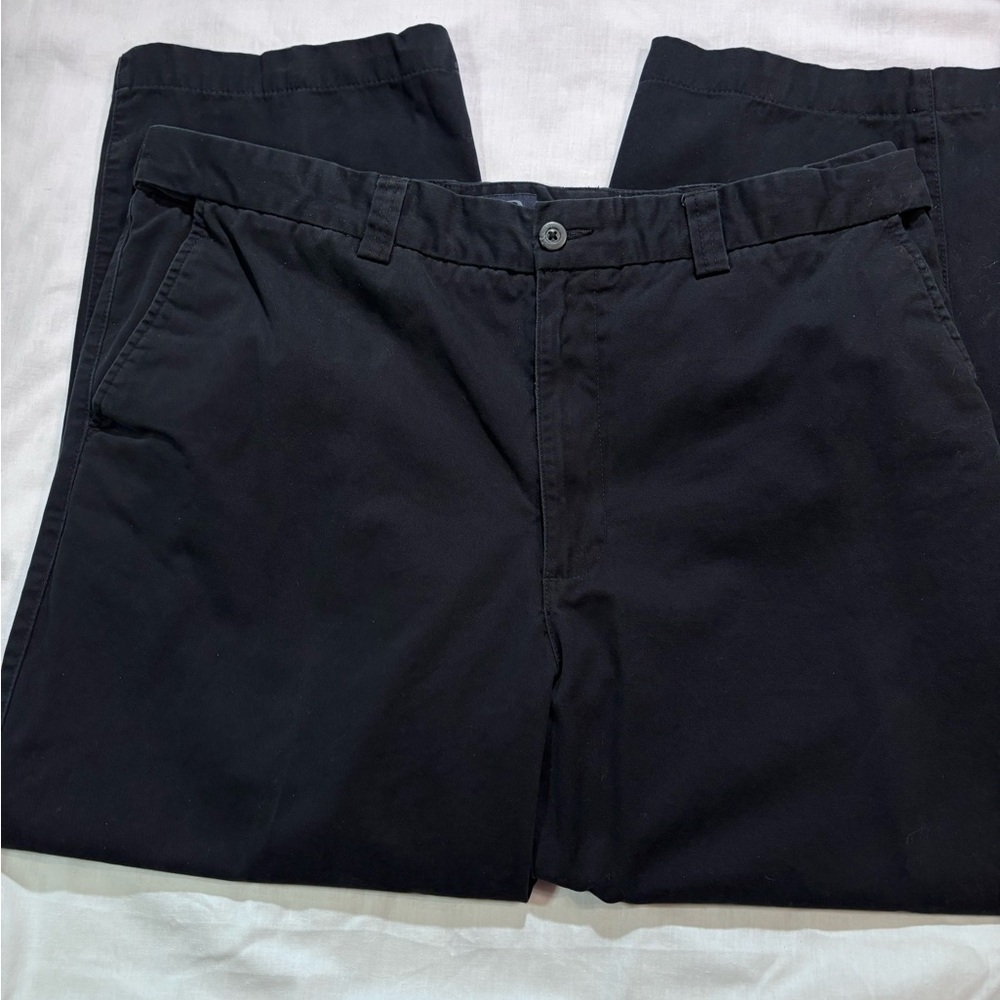 Harbor Bay Waist Relaxer Relaxed Fit Black Denim Jeans Men's 40x26 Big Tall